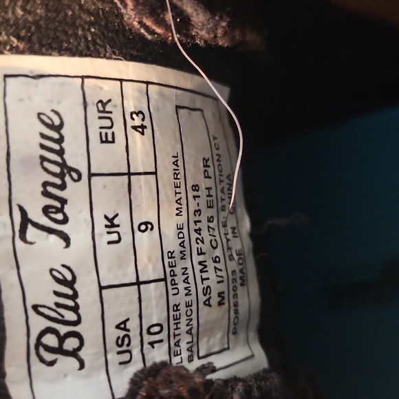 Blue Tongue Steal Toe Boots - Picture 5 of 6